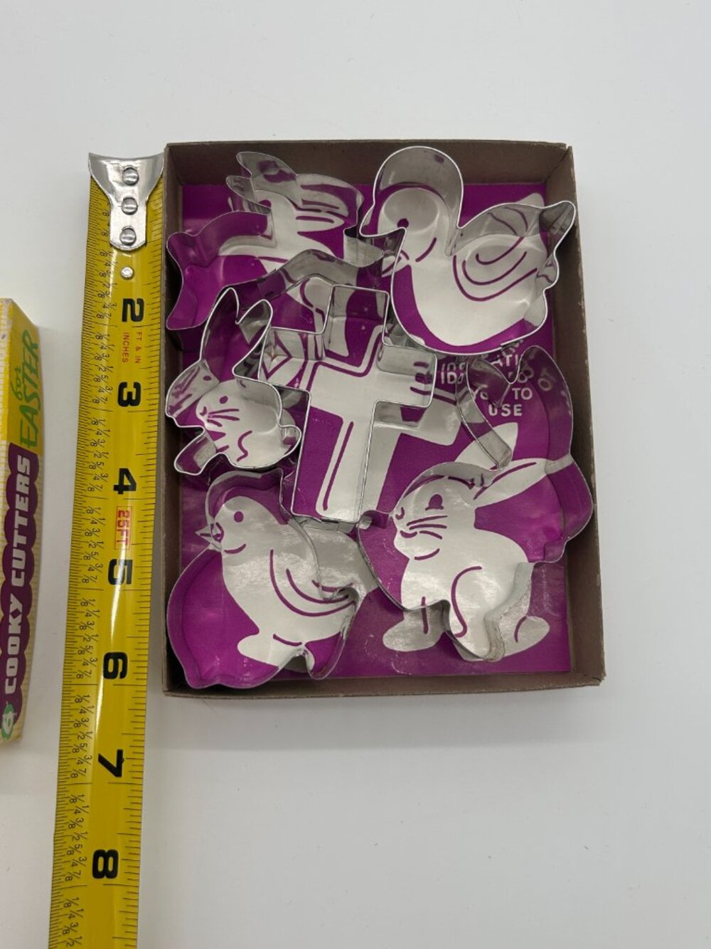 Vintage Easter Cookie Cutters by Cooky Cutters Set Of 6 In Original Box ~ Metal - Picture 8 of 9